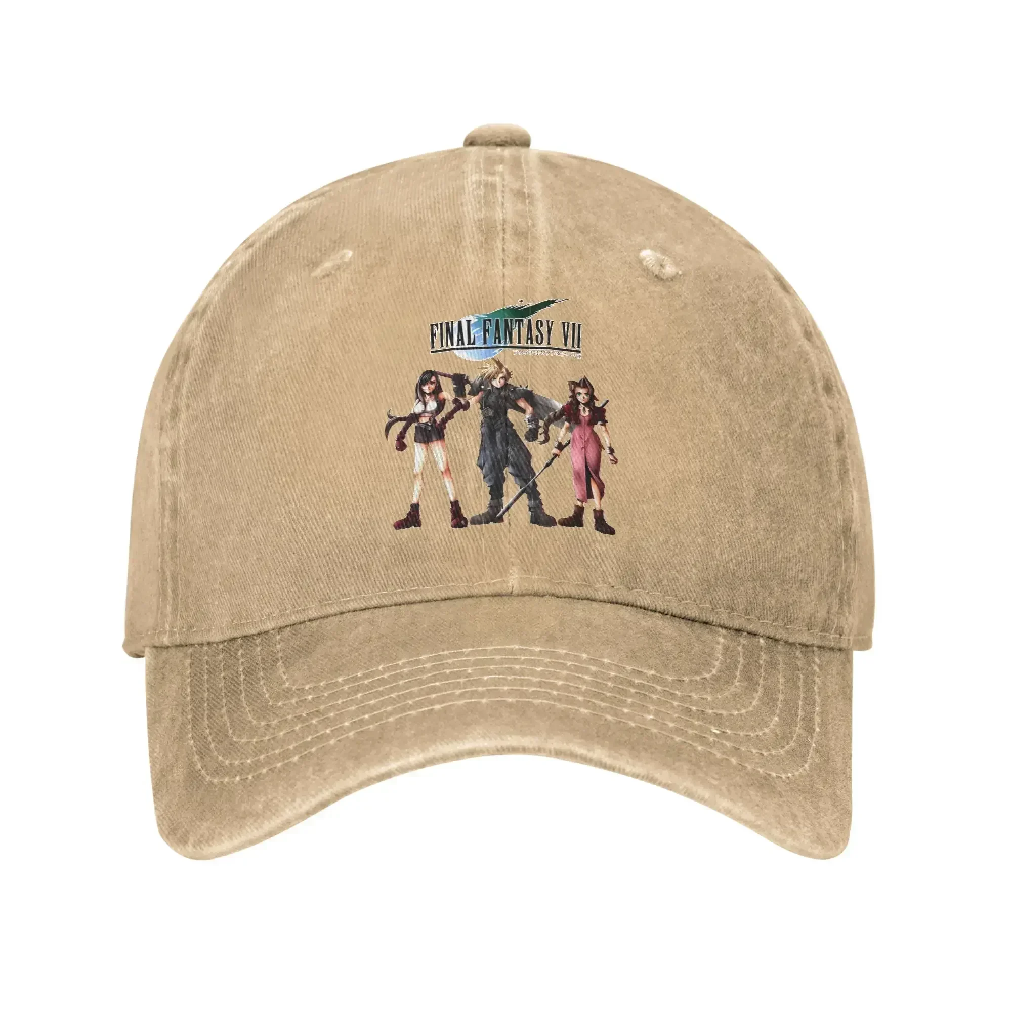 New Final Fantasy 7 Fan made Casual Baseball Cap For Men Women Spring  Outdoor Sports Hip Hop Hats Design Breathable Snapback Ca