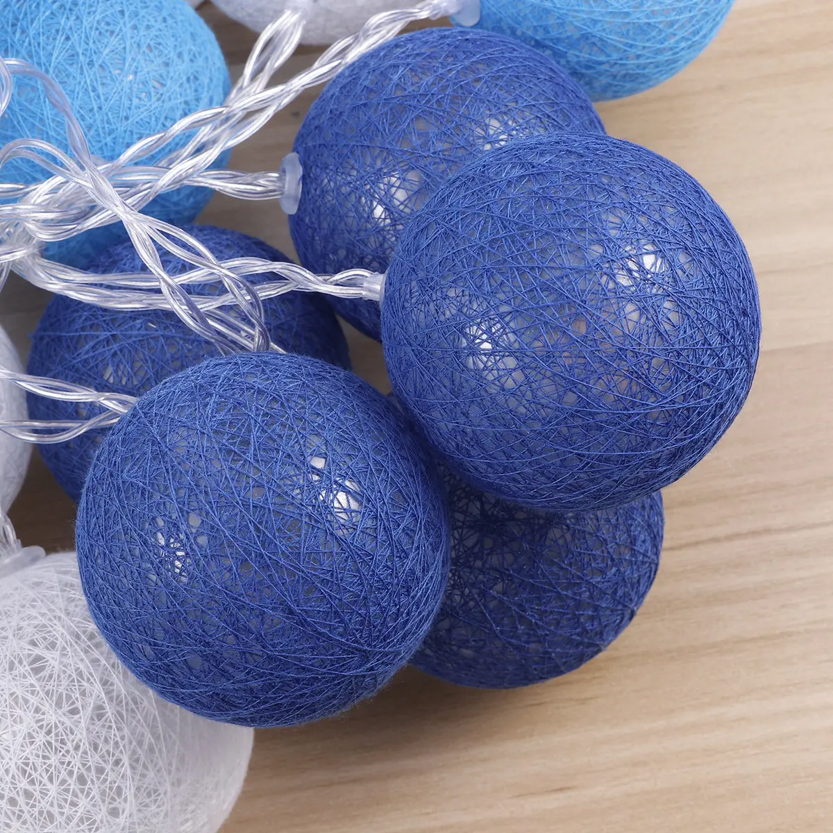 

Гирлянда из 20 светодиодов синего цвета, серия «Хлопковые шарики», теплый романтический декор для дома, вечеринок, отелей, клубов, модных показов, светодиодная гирлянда