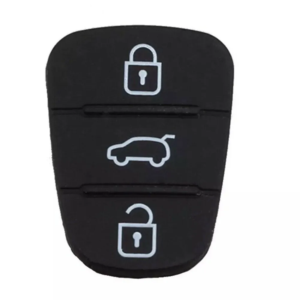 Substituição Key Shell para Hyundai KIA, Flip remoto Car Key Fob tampa do caso, Almofada de borracha de 3 botões, I20, I30, Ix35, Ix20, Rio