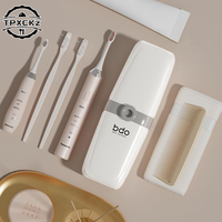 Travel Toothbrush Box Wash Cup Portable Mouthwash Cup Brushing Cup Washing Cup Toothware Box Toothpaste Holder Storage Cartridge