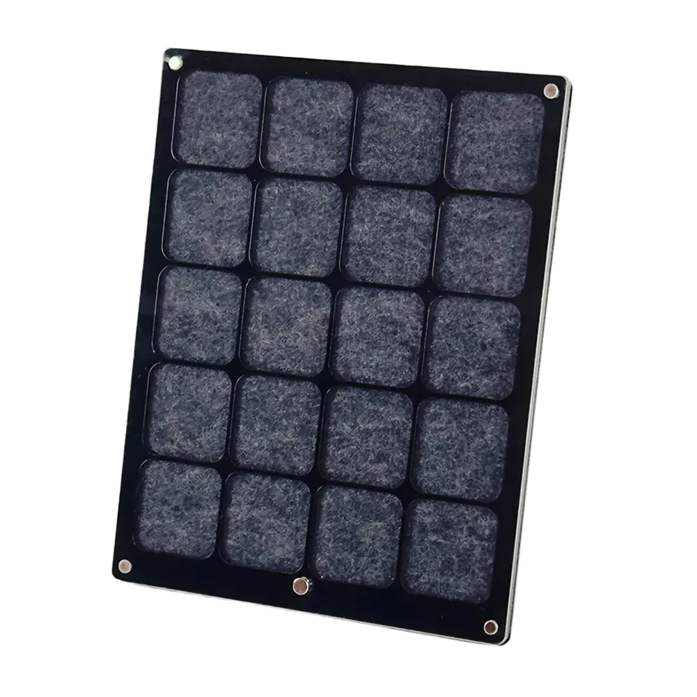 Display cabinet for badges and medals made with acrylic material for durable protection and simple access to collections