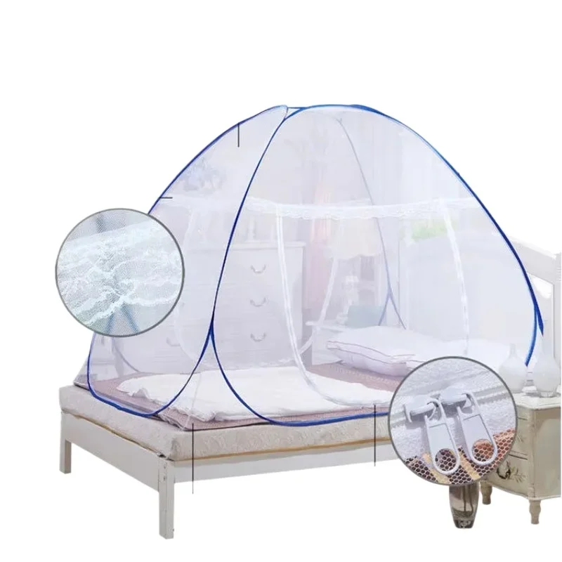 

New Design Creative Products Home Life Accessories Lace Two-way Zipper Folding Mosquito Net