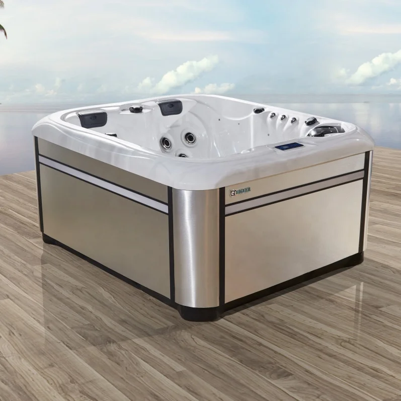 

Две гостиничные прямоугольные большие воздушные форсунки Гидромассажная гидромассажная ванна Комбинированная ванна