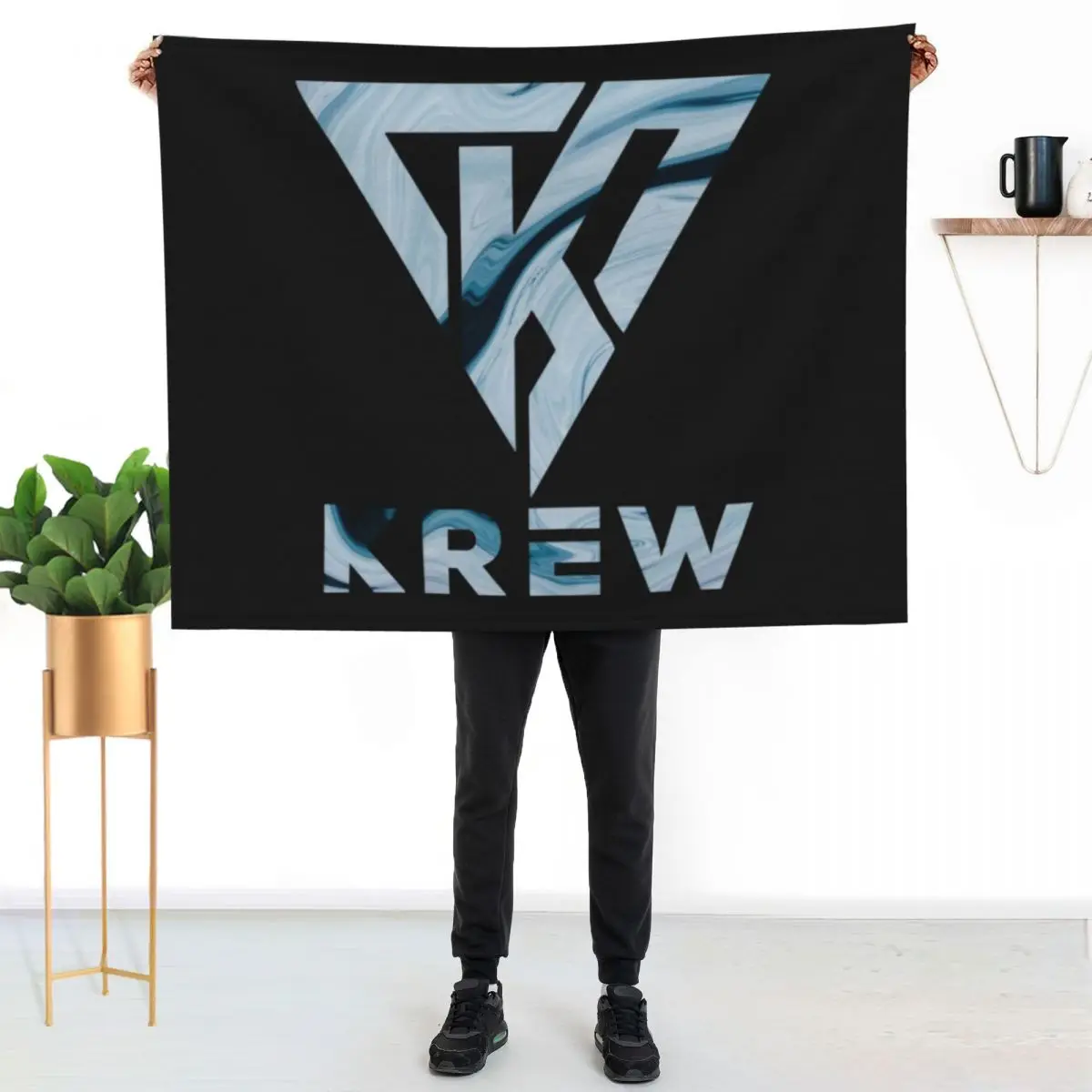 Funneh And The Krew T-ShirtKrew Logo Throw Blanket Cozy Throw Blanket Birthday Gift for Him Her