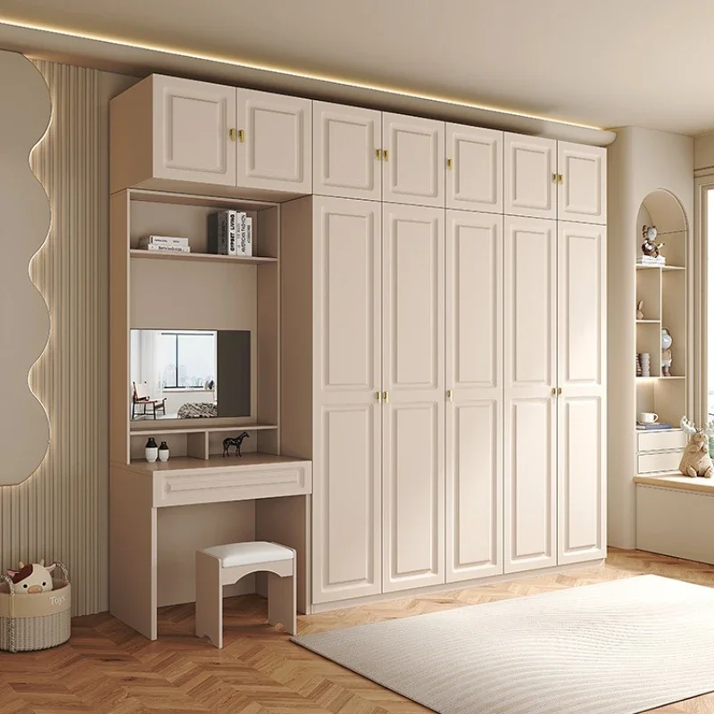 French Cream Wardrobe Storage Cabinet