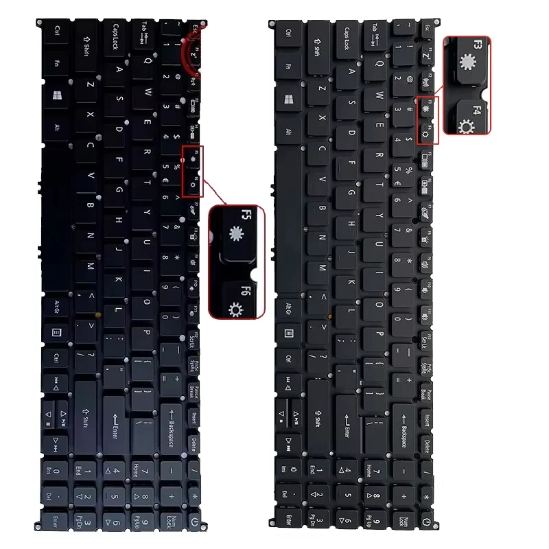 Klawiatura do laptopa US/RU/SP/FR/AR/BR dla Acer A315-22 A315-23 A315-42 A315-52/G A315-54 A315-55 A515-52/G A515-53/G A515-54 A515-66 — zdjęcie produktu 4
