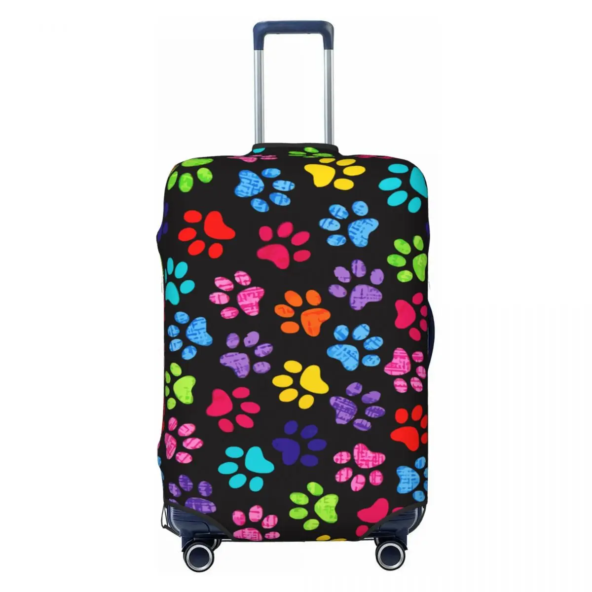

Custom Colorful Animal Footprint Dog Paw Prints Luggage Cover Fashion Suitcase Protector Covers Suit For 18-32 inch