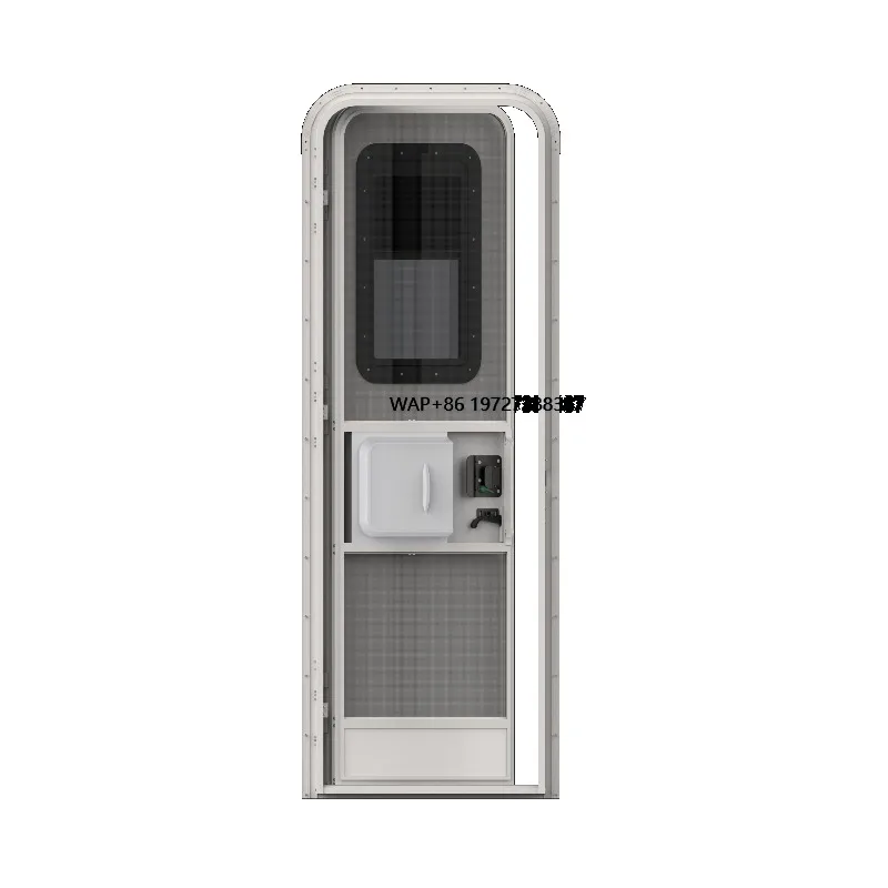 

Premium RV Entry Door with Screen Lock US Style RV Door Weather Protection Replacement Easy Installation Motorhome Parts