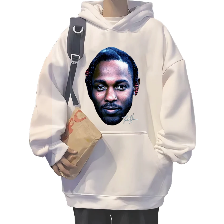 

Rapper Kendrick Lamar Graphic Hoodie Men Women Hip Hop Fashion Casual Fleece Long sleeve Sweatshirts Unisex Oversized pullovers