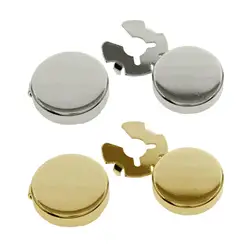 Metal Men Cufflinks Cuff Button Covers Dress Shirts Party Formal Event Suit Business Classic Round 2 Pieces Novelty Gifts