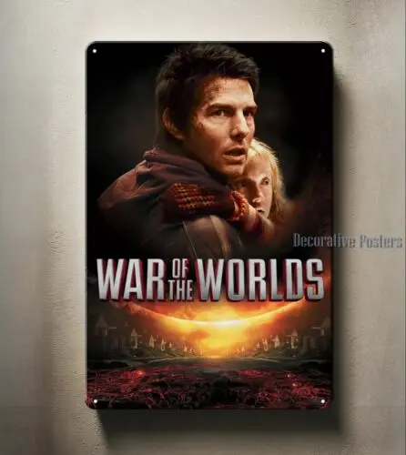 War Of The Worlds Movie Metallposter, Blechschild, 20 x 30 cm, Sammlerplakette – Aluminium