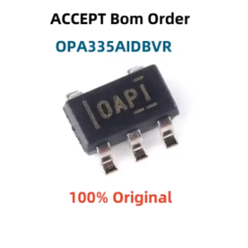 10PCS OPA330AIDBVR OPA333AIDBVR OPA335AIDBVR Zero-Drift Precision Op Amp 1.8V Micropower Rail-to-Rail SOT23-5 Amplifier IC Chip