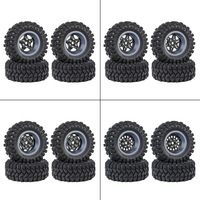 Carbon Fiber Alloy 1.2 Inch Beadlock Wheel Hub Rims for 1/18 TRX4M SCX24 FMS FCX18 FCX24 Furitek  RC Car Metal Upgrade Parts