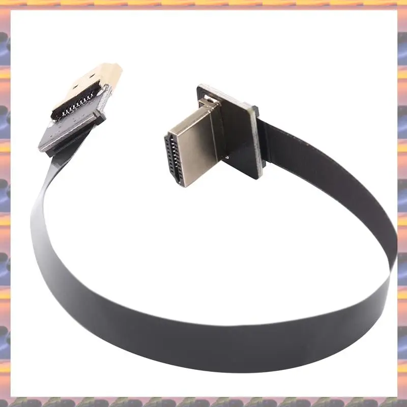 

(Срочная распродажа) 2X Fpv штекер под углом 90D штекер Hdtv Fpc плоский кабель для Fpv Hdtv мультикоптер аэрофотосъемка 20 см