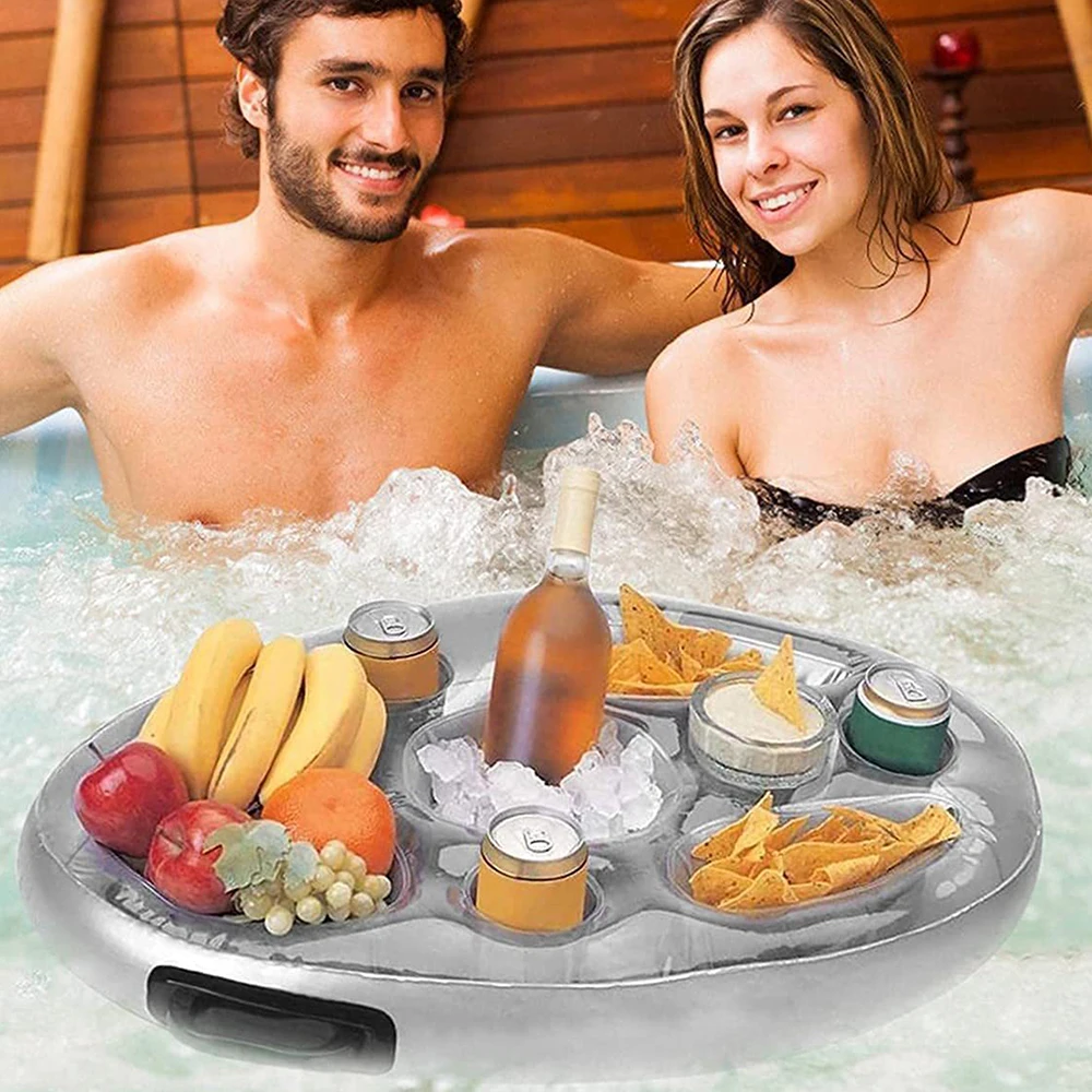 الصيف دلو البحر حامل الكأس حمام سباحة قابل للنفخ الشاطئ السباحة اللعب الأسرة حفلة تعويم البيرة شرب صينية طاولة تبريد ملحقات لعبة