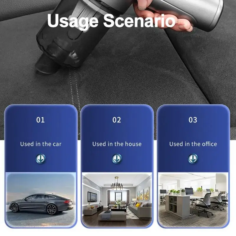 Мини беспроводной автомобильный пылесос ручной беспроводной портативный пылесос для автомобиля домашняя уборка домашних животных