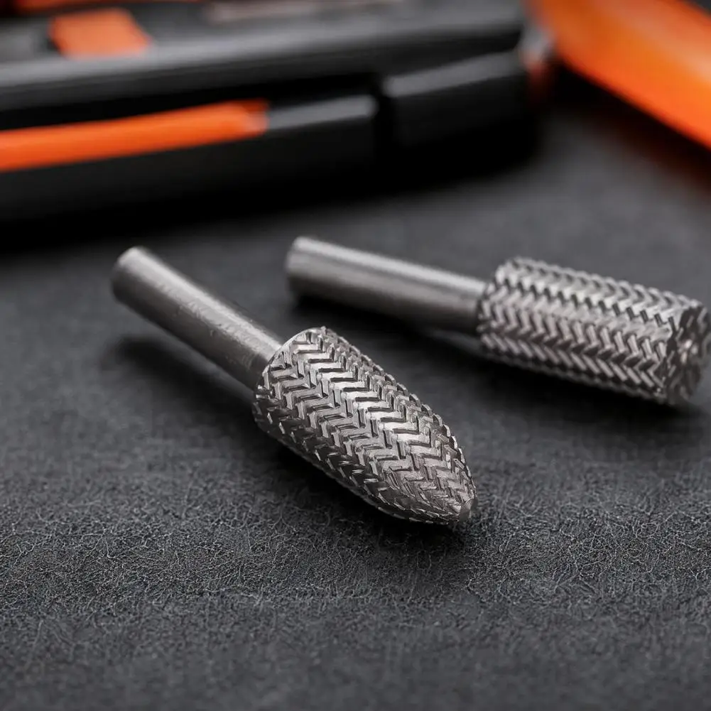 5Pcs Wood Grinding Head Rasp Set High-Strength Carbon Steel Sharp Edges for Wood Polishing Deburring Hole Expansion