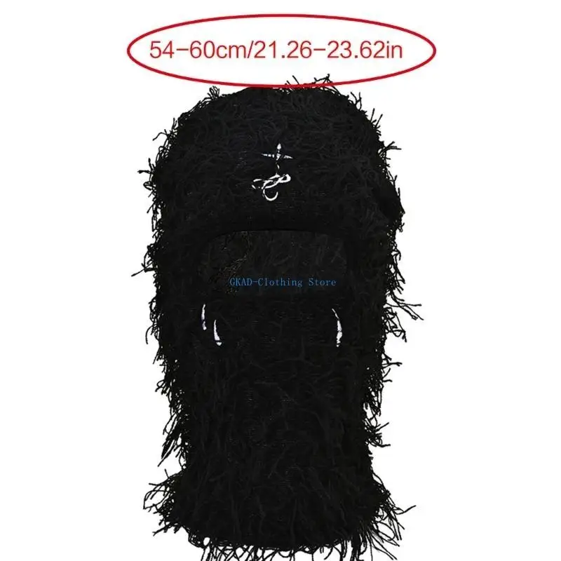 N0PE สำหรับผู้ใหญ่ Balaclava Outdoor Windproof Windproop Hole Exposed Neck Hat ป้องกันหมวกสำหรับผู้หญิง