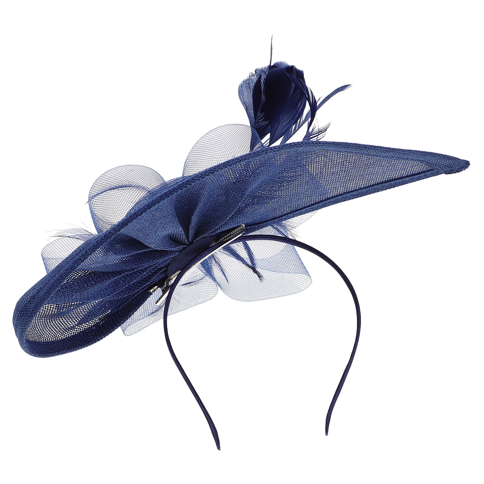 

Elegant Mesh Fascinator Headband Mini Top Hat for Women Adjustable Fit Perfect for Wedding Tea Party Halloween Costume Cocktail