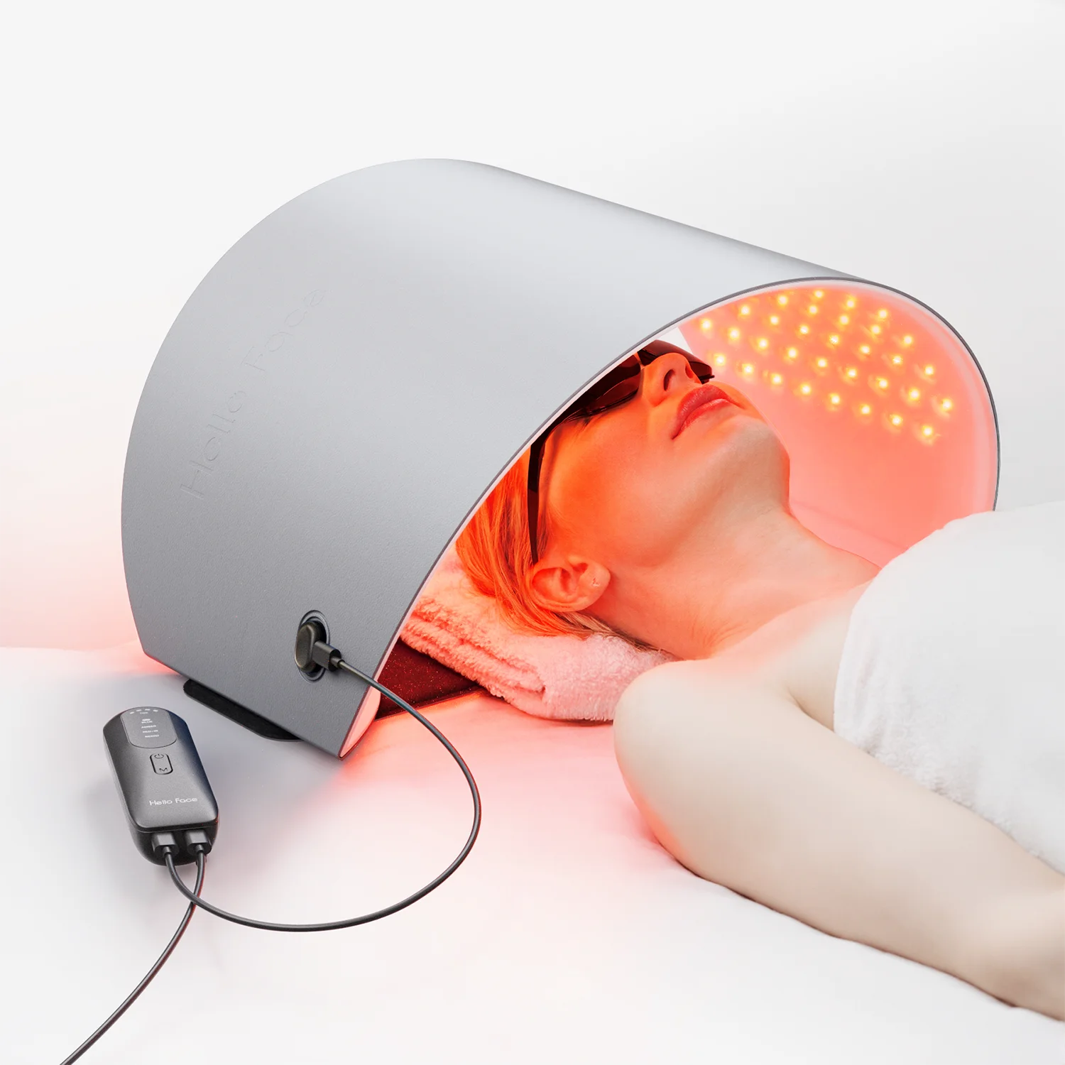 LED-Lichttherapiemasker Hello Face L6: 630nm Rood + 850nm Infrarood Licht, 720 LEDs Anti-Rimpels & Anti-Aging voor Gezicht & Lichaam