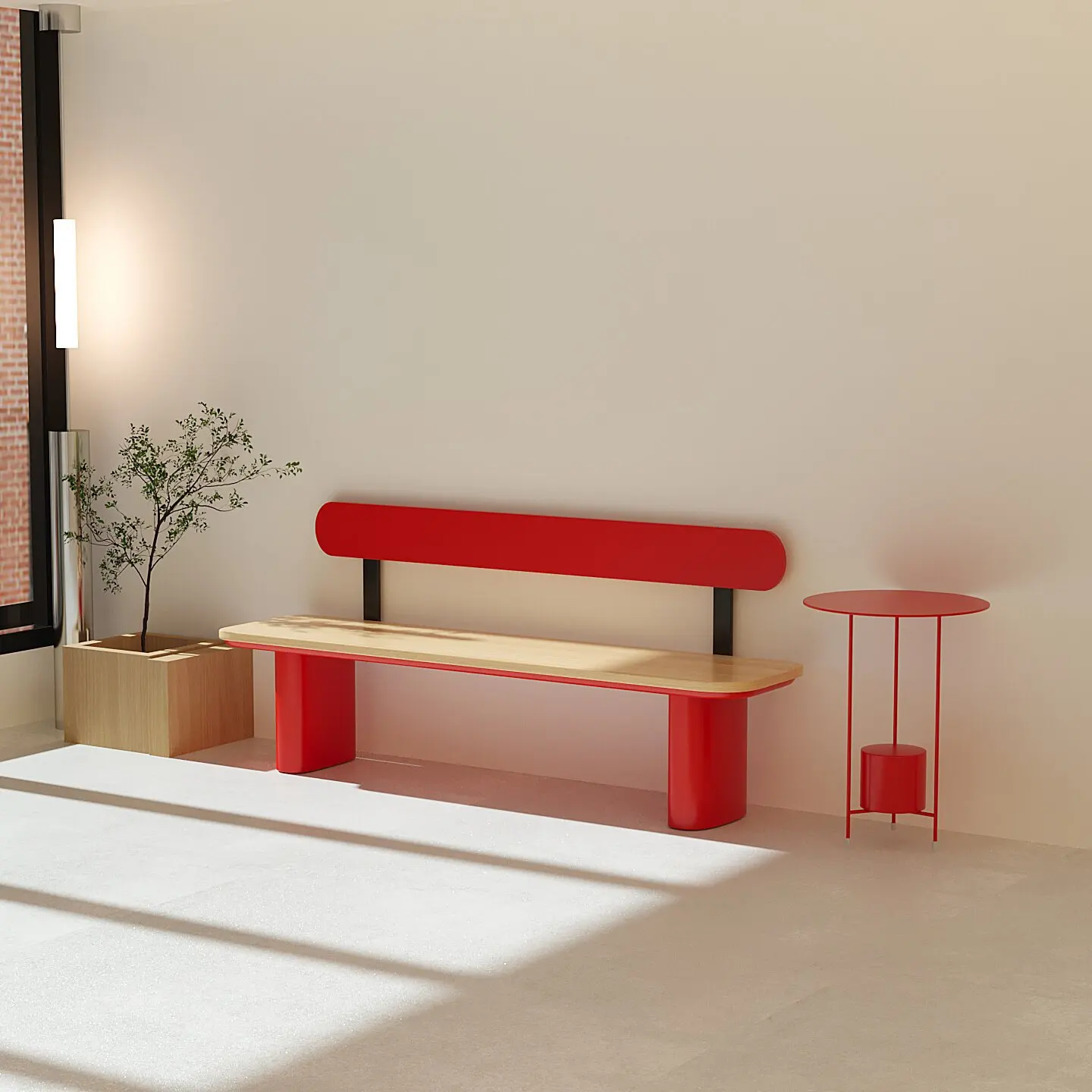 Solid wood casual milk tea catering shop card seat sofa table and chair combination wall bench chair