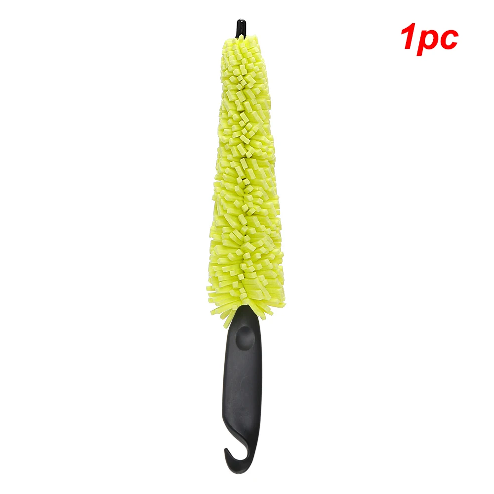 29Cm Spons Borstel Motorfiets Velgen Wasmachine Auto Wieldoppen Wassen Auto Schoonmaken Tool Met Handvat Fiets Dirt Pit Bike accessoires