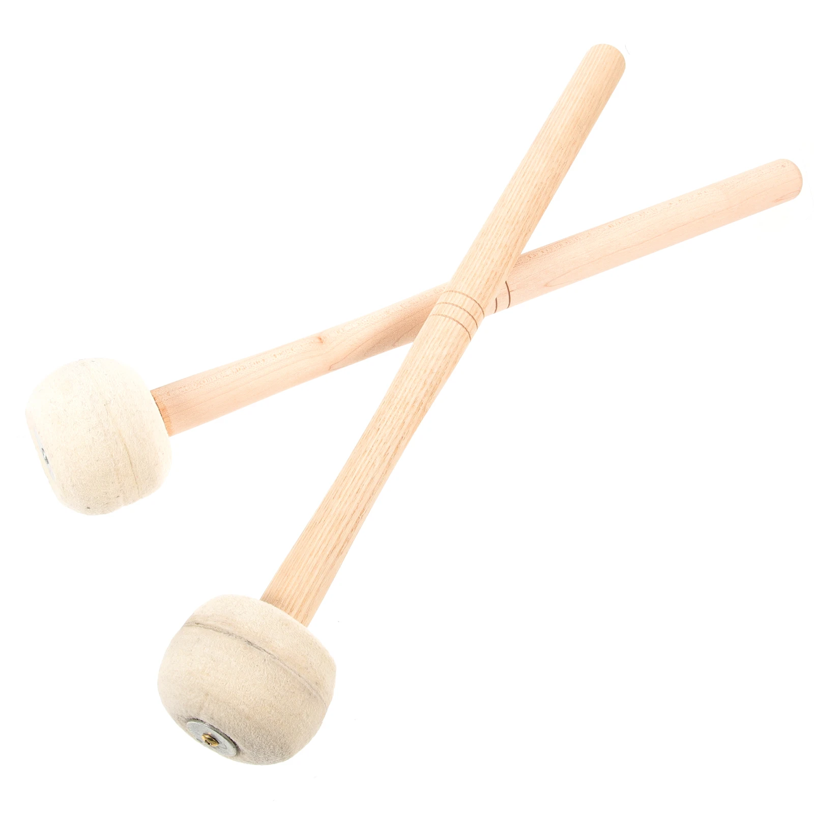 2 قطعة طبلة باص مطرقة خشبية ورأى طبل عصا قبضة مريحة قرع العصي لممارسة أداء أفخاذ