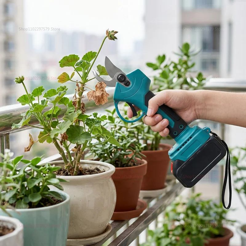 Cordless Electric Pruning Shears Rechargeable Garden Tool Tree Branch Cutter Power Pruner Scissors for Trimming Trees Bushes Gar - view 6