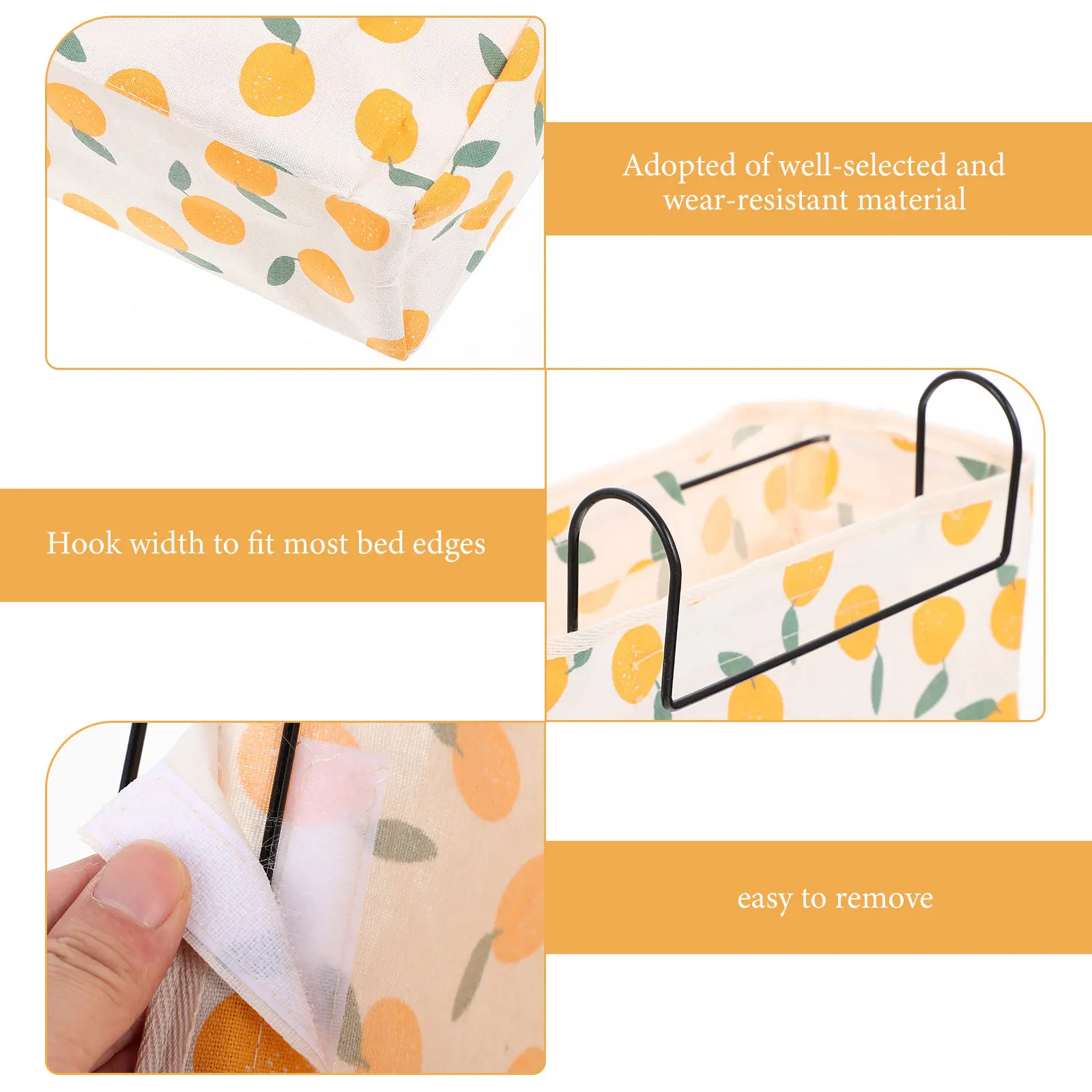 

Sundries Container Bedside Hanging Organizing Basket Practical Gift for Families and Friends Long-Lasting Bedside Hanging Pouch