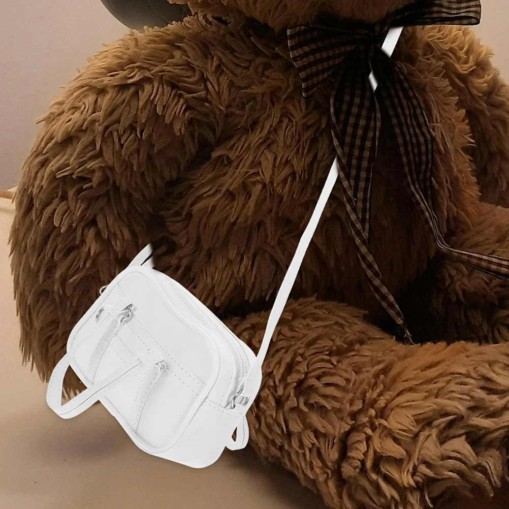 

2Pcs Mini Handbag 18 Inch Handbag Dress Up Costume Bag Girls Crossbody Purse DIY Dollhouse Decoration Accessories