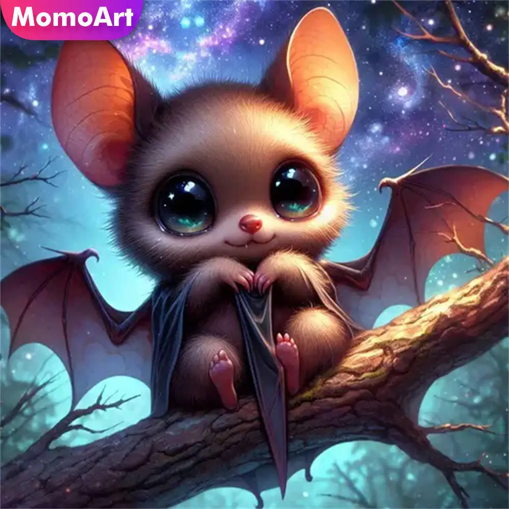 Momoart Bär Diamant Mosaik Tier voller Runde Diamant Malerei Mond Stickerei neue Ankunft handgemachte Hobby