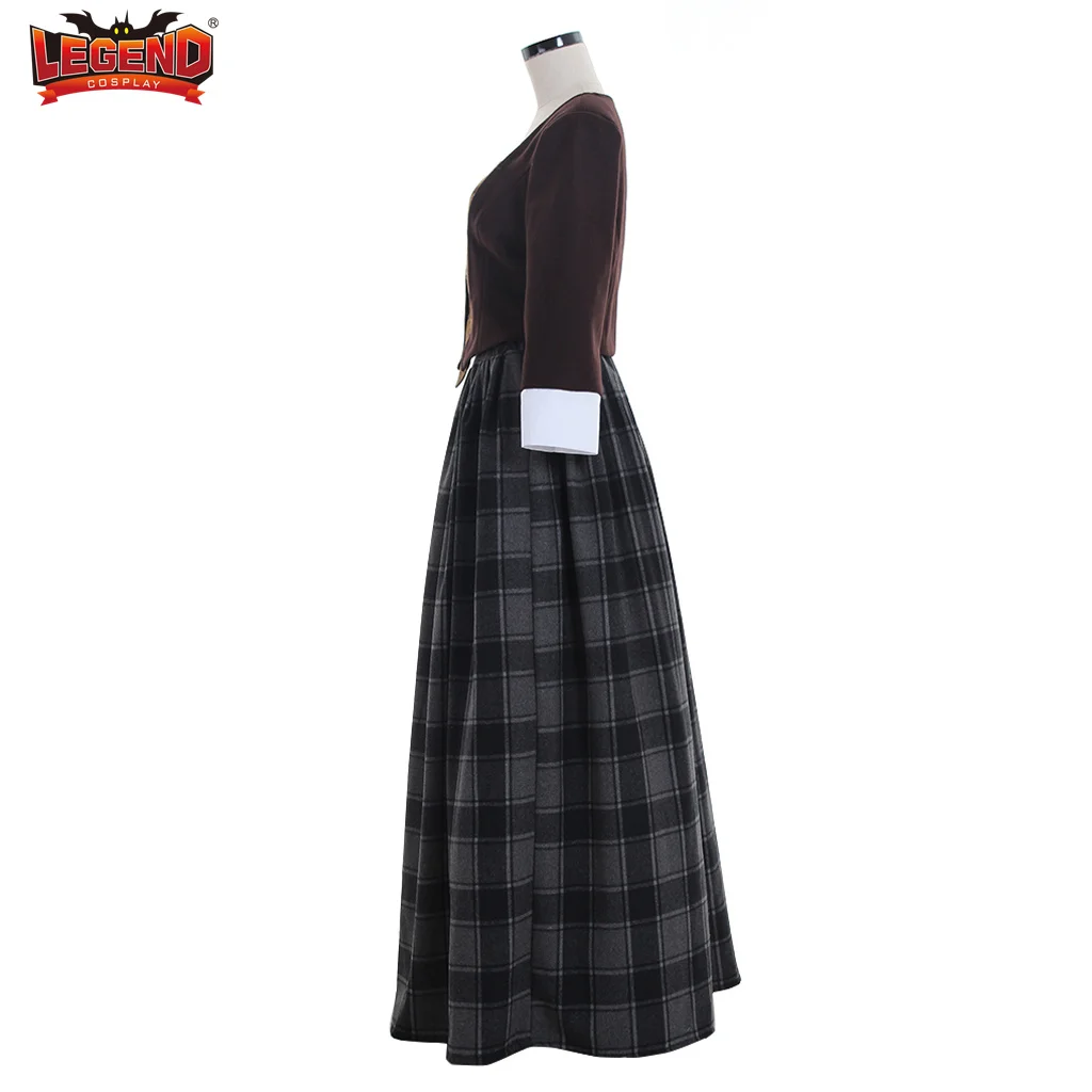 (Disponibile) Outlander Costume Cosplay Jenny Fraser Murray Dress medievale Highland scozia Costume Carnival Party Dress per le donne