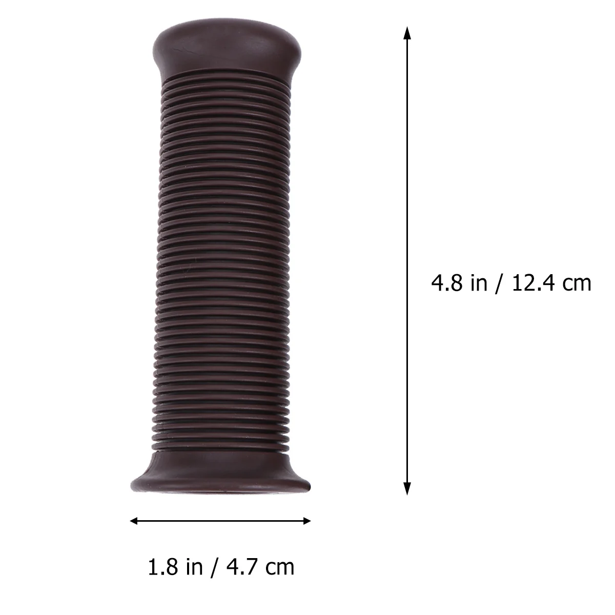 

1 Pair 25/28Mm Dark Brown Vintage Bike Handlebar Grips Rubber Thread Non-Slip Comfortable Handle Grips For Cycling Motorcycle