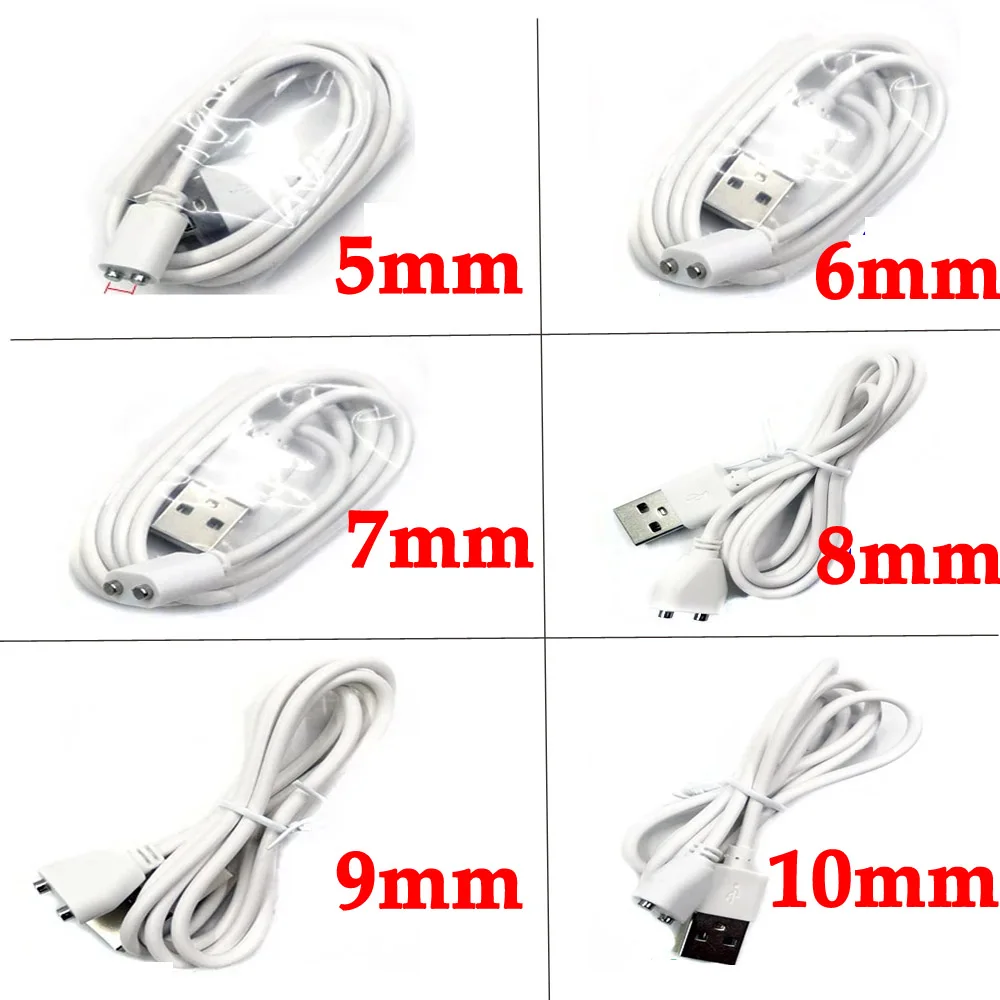 

Magnetic Charging Cable center spacing 2pin 5mm 6/7/8/9/10mm Magnet Suctio USB Power charger for Beauty instrument Smart device
