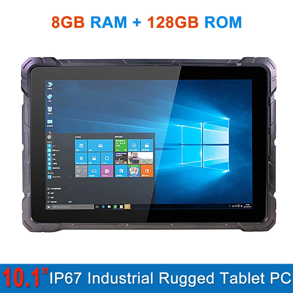 rugline tablet pc industrial robusto com windows 10 pro 8gb de ram 128gb ip67 windows 10 pro win10 intel n4120 101 hd wifi rs232 rj45 usb 30 01