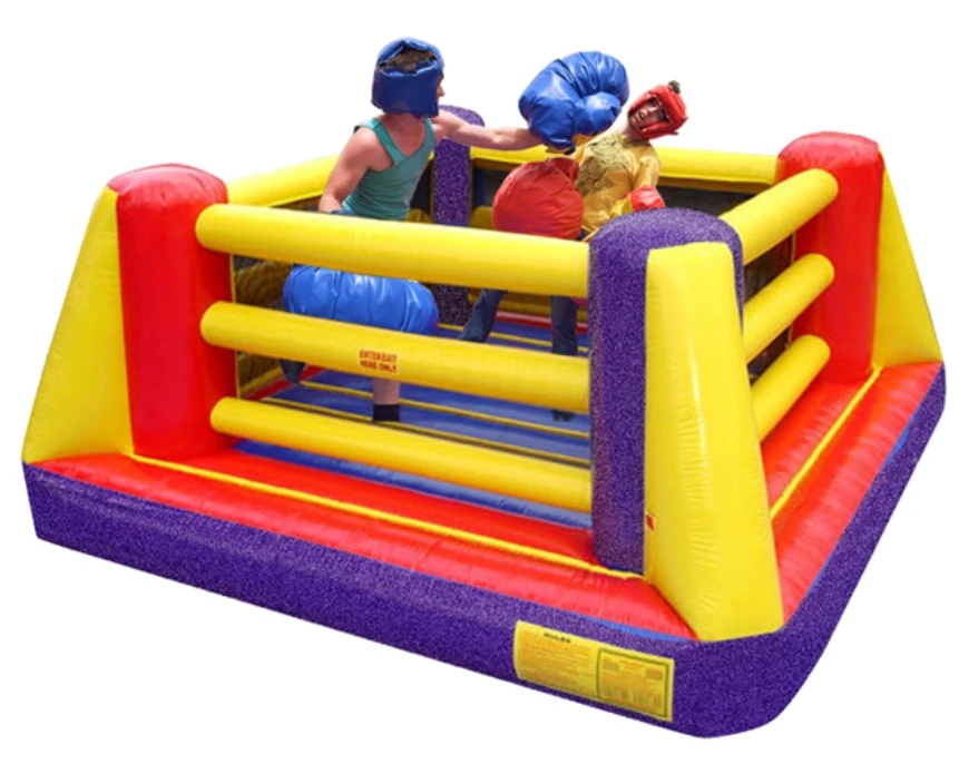 

Commercial Grade Inflatable Boxing Ring, Durable Outdoor Interactive Play Equipment for Kids and Adults Party Fun Games