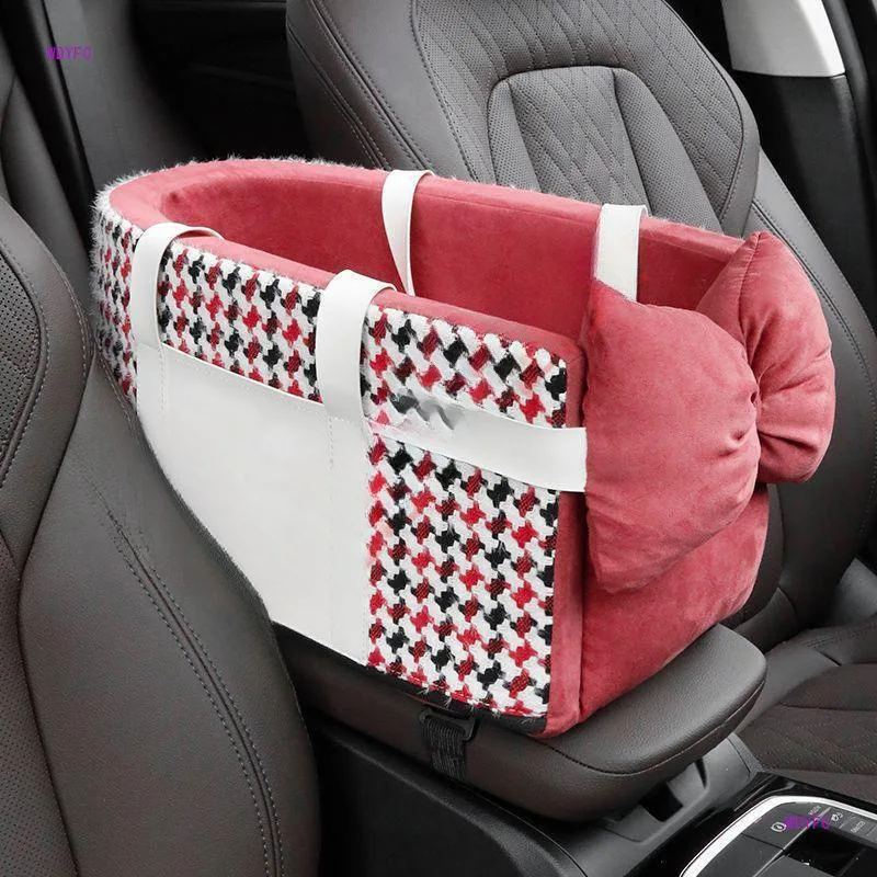 

Car kennel, front seat of the car, rear seat of the car, small dog pad going out