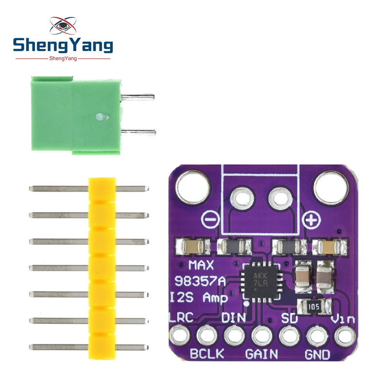 High Quality MAX98357 MAX98357A I2S 3W Class D Amplifier Breakout Interface I2S DAC Decoder for Audio