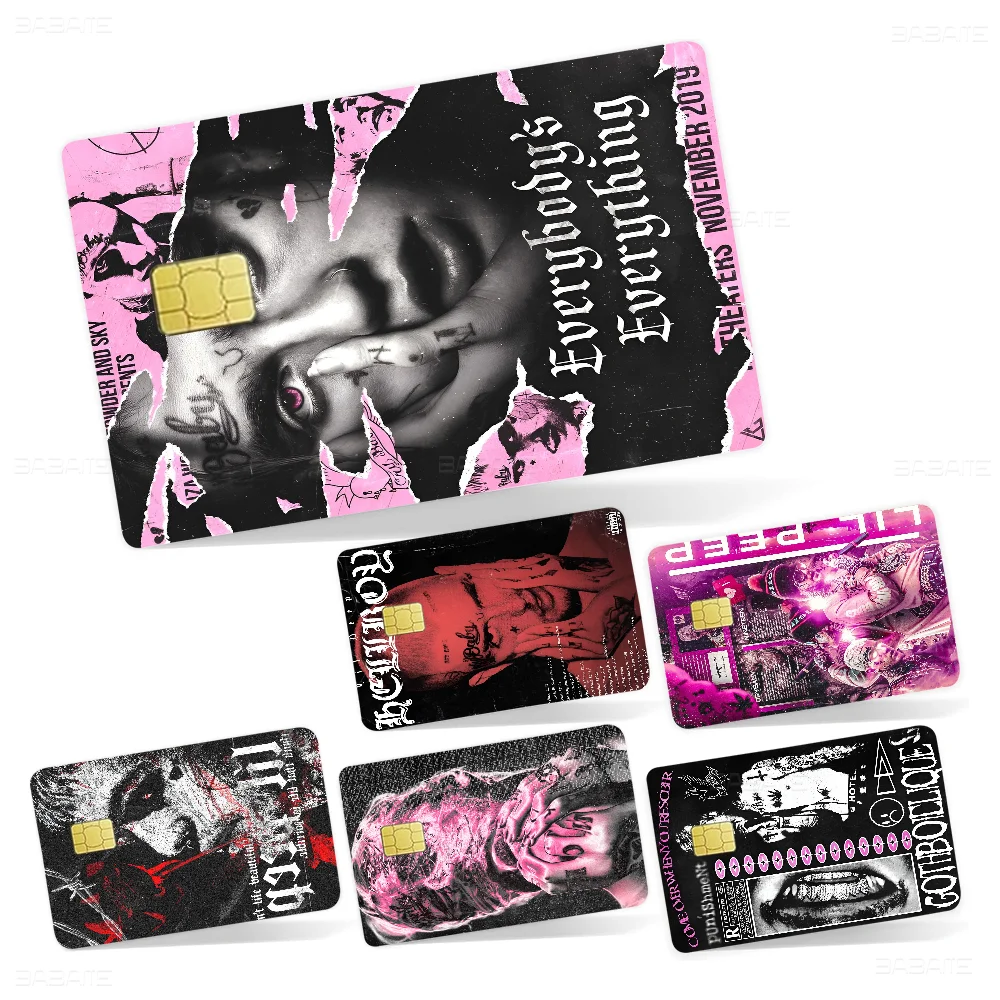 

Hip Hop Rapper L-Lil P-Peep 100% Hot Sale Amine Credit Debit Bank Card Bus Card Film Skin Sticker