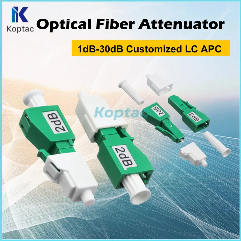 

5PCS Fiber Optic Attenuator LC/APC Single Mode Male-Female Plug-in fixed plastic male Fiber Attenuator Adapter FTTH