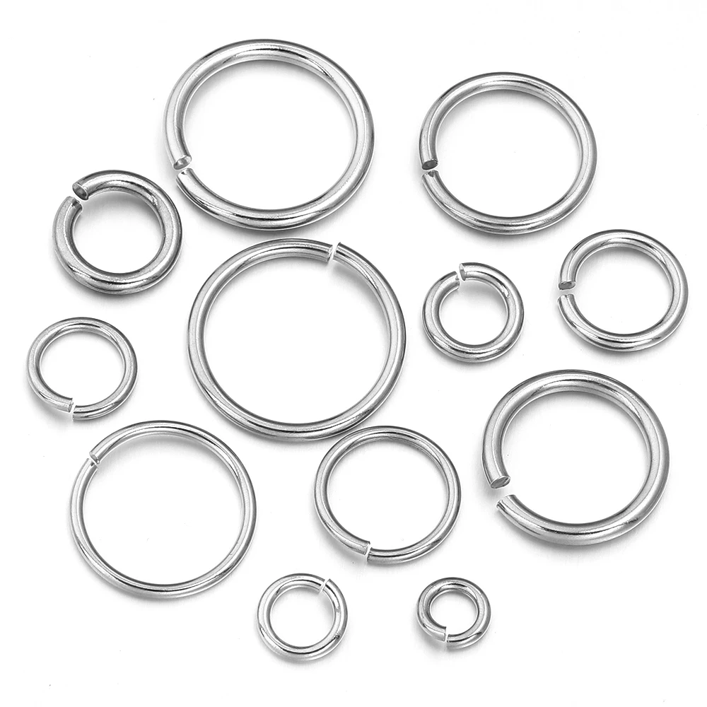20Pcs Stainless Steel Split Ring Jump Rings for DIY