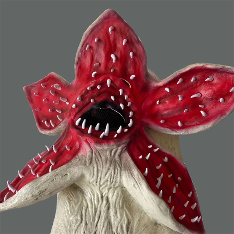 TV Stranger Demogorgon Mask Cosplay Costume Latex Masks Helmet Halloween Party Props