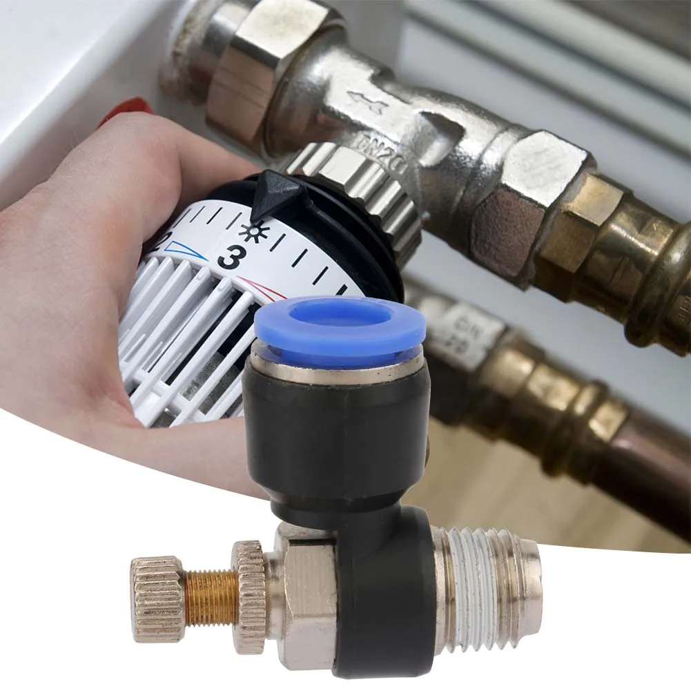 Pneumatic Fitting Valve Tube Air  Speed Controller Pipe Pneumatic Fitting Regulator Valve Pneumatic Regulator Valve