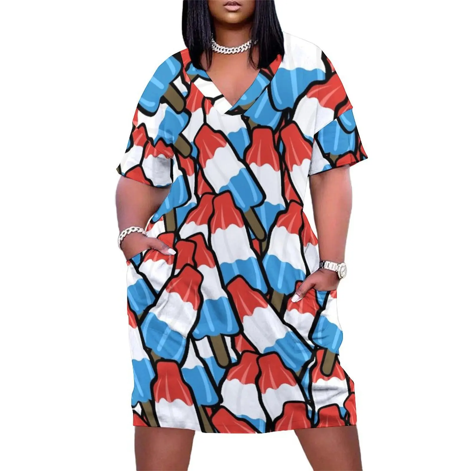 

Cool Down Firecracker Delight Loose Pocket Dress african dresses for woman dresses for official occasions