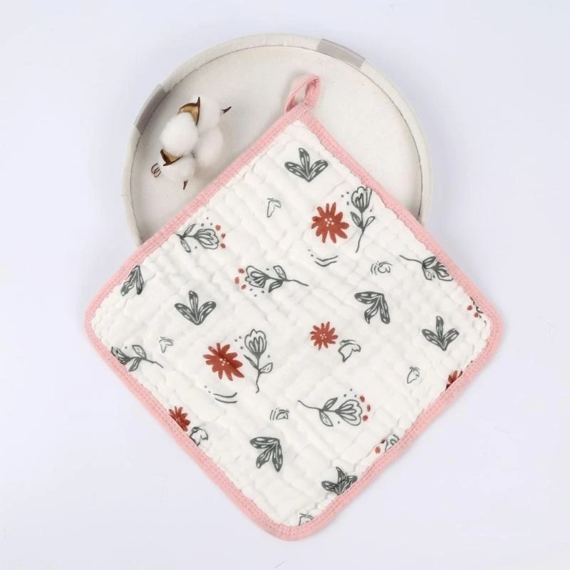 J15U منشفة غسيل ناعمة ماصة للأطفال مقاس 12 بوصة × 12 بوصة مناديل استحمام للأطفال #4