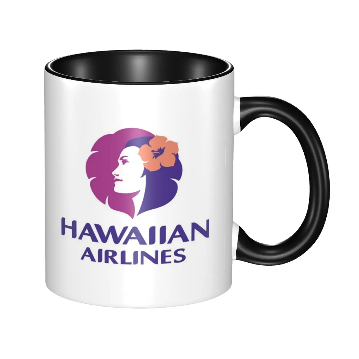 Caneca de cerâmica engraçada da Hawaiian Airlines Herc Travel, promoção de fim de verão do sul, caneca de café, caneca de chá, caneca de leite, presentes para bebidas