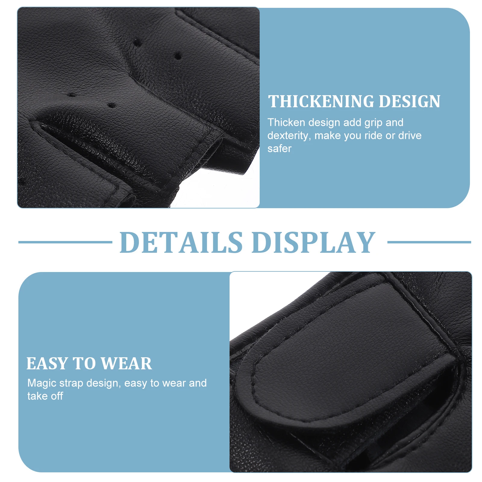 

Half Finger for Kids Boys Black Riding Sports Durable Comfortable Children Riding Gloves Outdoor Activity Gloves