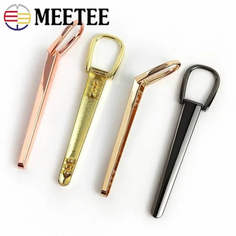 2/4/10Pcs Meetee Bag Handle Strap Metal Belt Buckles Decorative Buckle Handbag Hanger Connector DIY Hardware Leather Accessories