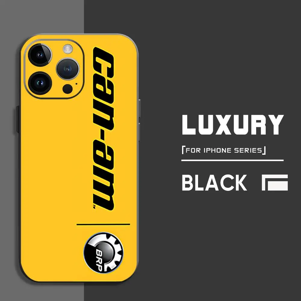 Can-Am BRP logo Phone Case For iPhone 16 15 14 13 12 11 X XR XS 8 Plus Mini Pro Max Soft black Shockproof Cover