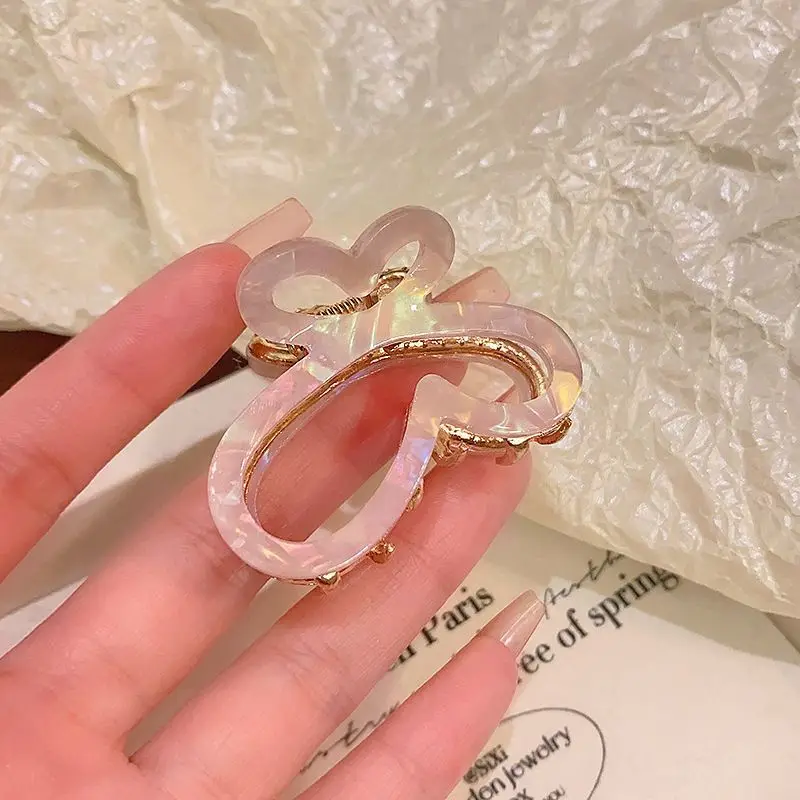 1/4pcs Colorful Acetate Butterfly Hair Clip Small Size Charming Women's Hair Accessory Versatile Sweet Personality